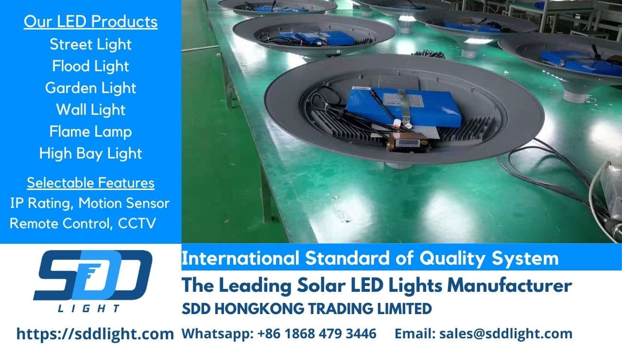 LED Light Manufacturing Process - SDD Light Solar Lamp Manufacturer