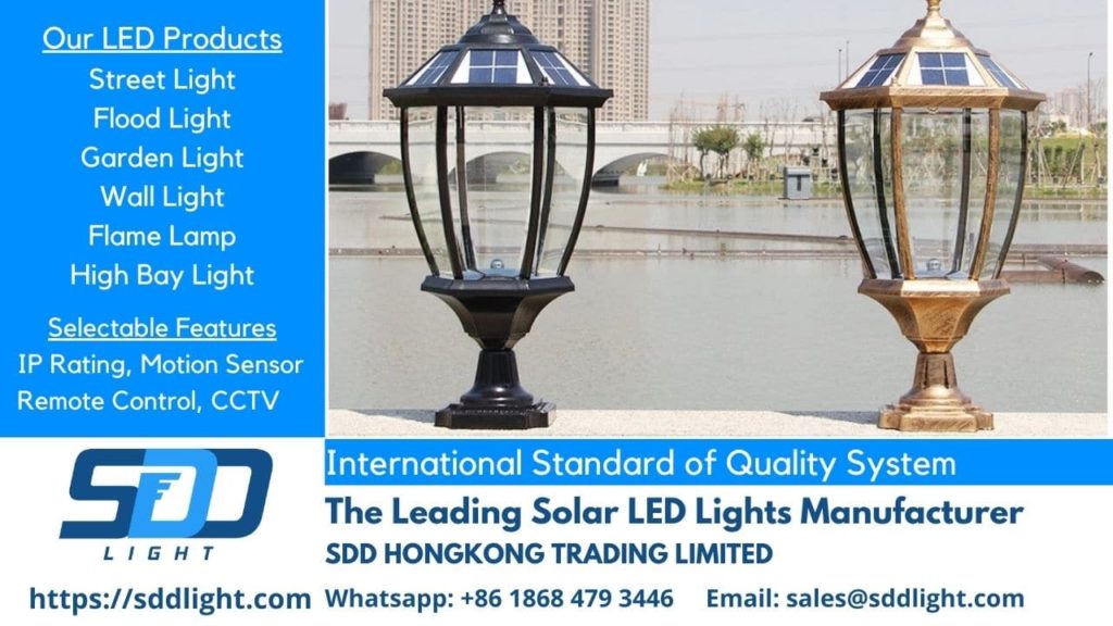 Outdoor Solar Lamp Types & Designs