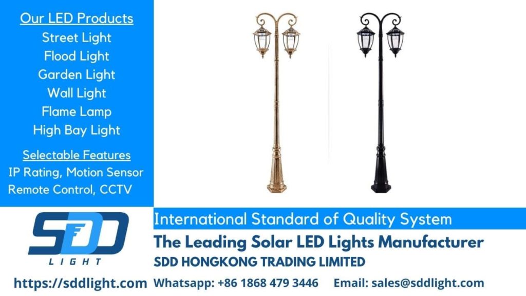 LED IP Rating IP65, IP67 Solar Street Lights or Lamps