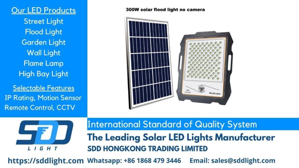 solar panel floodlight manufacturer China