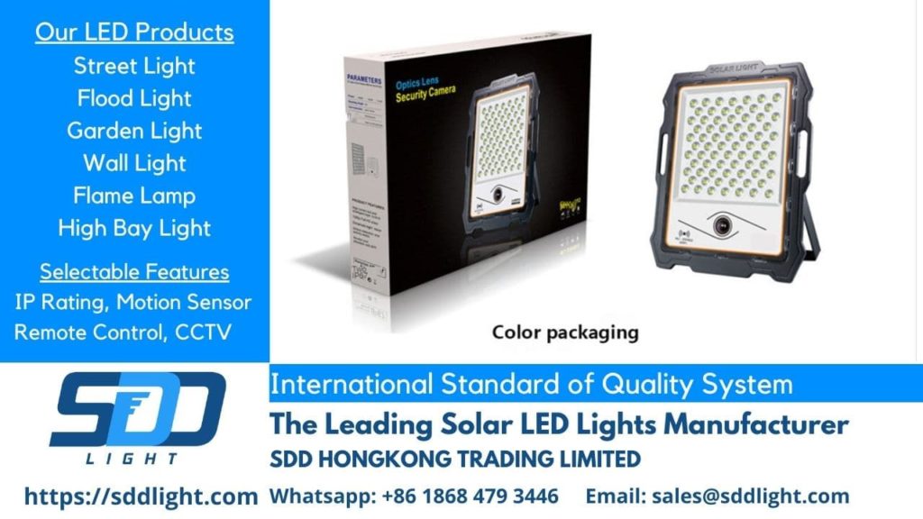 solar floodlight outdoor LED lighting