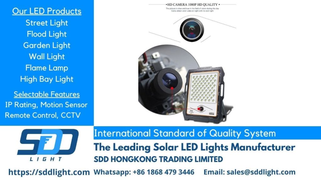 flood light cctv smart sensor solar panel manufacturer oem factory