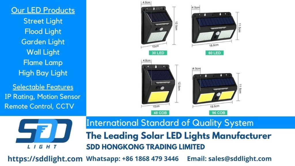 solar led light lamp oem factory in china