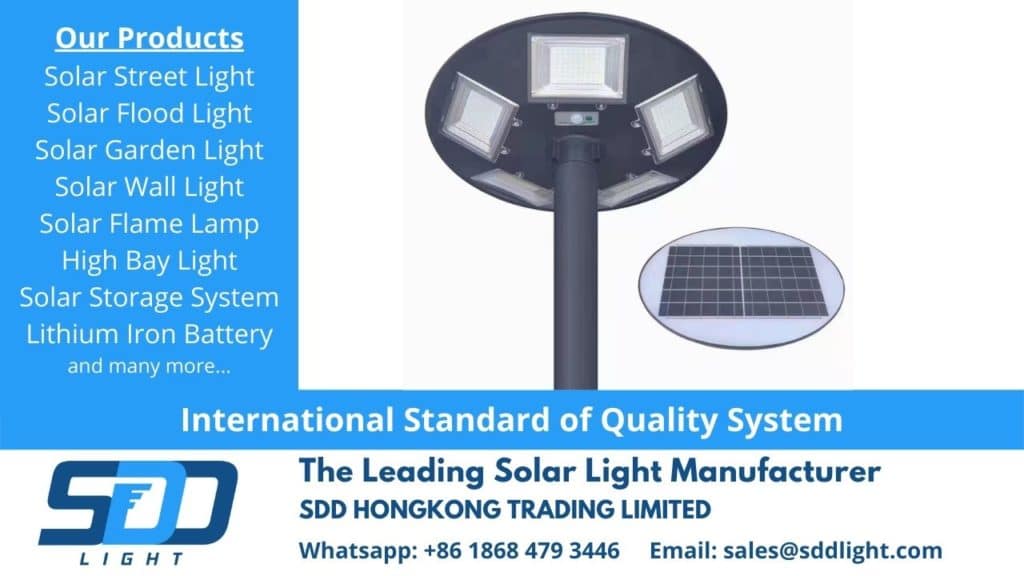 Solar LED Pole lights lamp aluminum steel