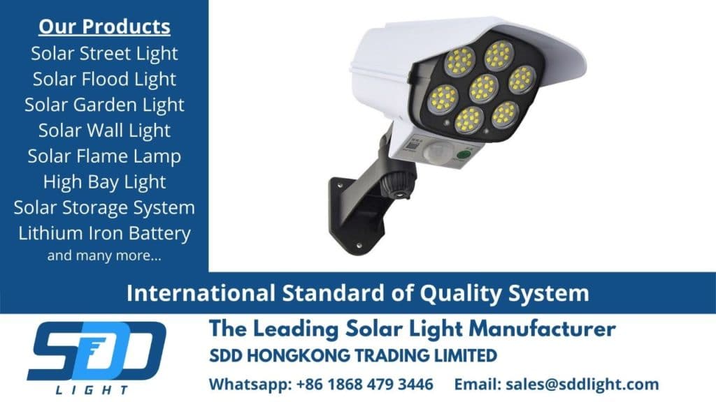 Solar CCTV Factory in China, Solar CCTV Lamp