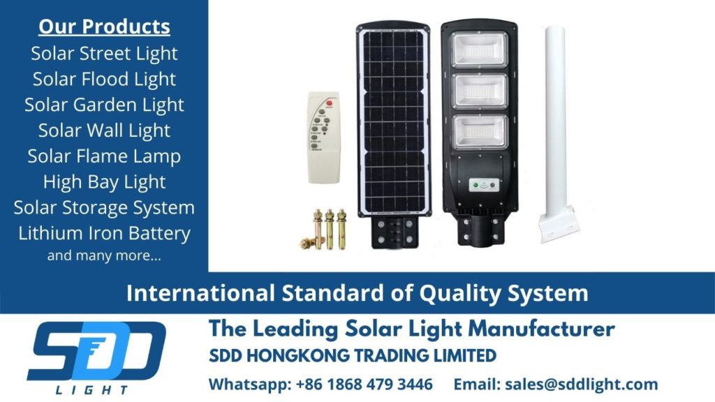 solar led lamp light factory manufacturer in China