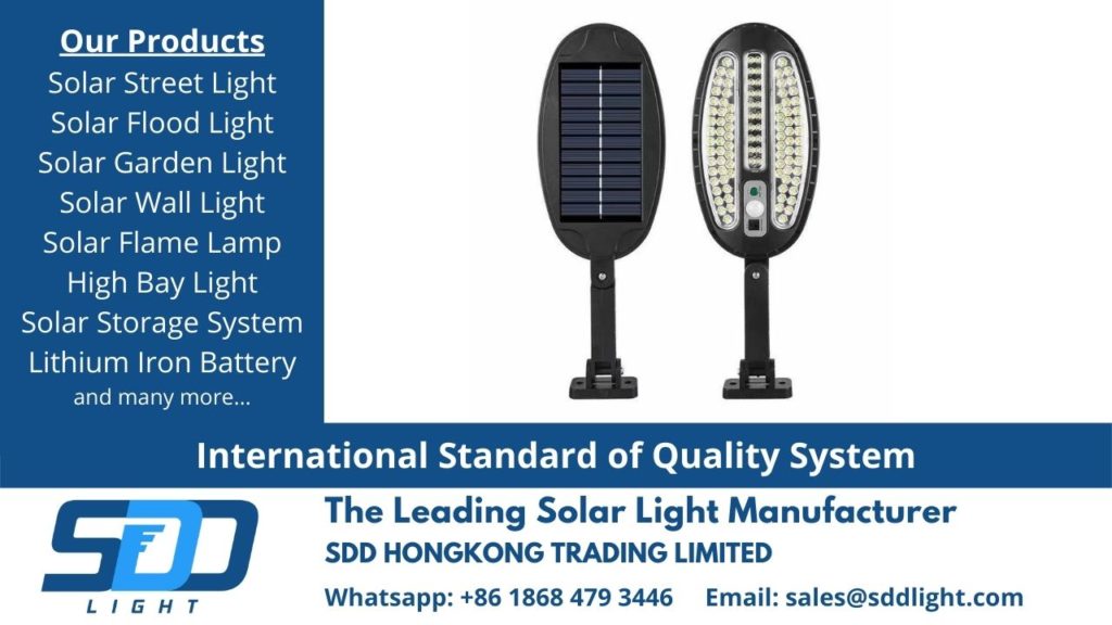 solar led light manufacturer factory in China