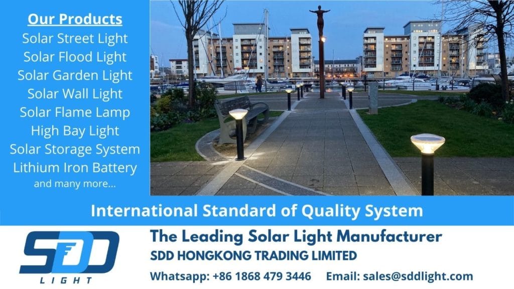 Solar Landscape Lighting LED pole lamp supplier USA