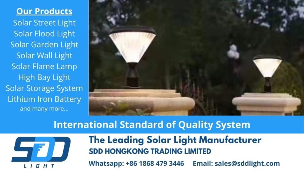 Outdoor Lighting Manufacturer in China solar lamp